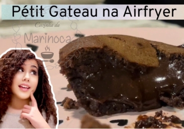 Pétit Gateau feito na AirFryer