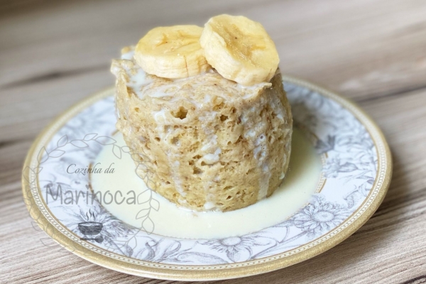 Bolo de Banana de Caneca (saudável)