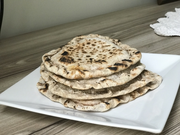 Chapati recheado da Marinoca